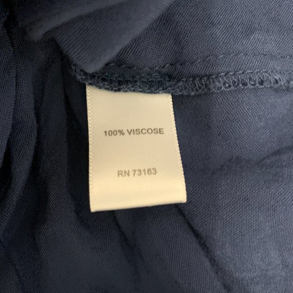Spense Medium Navy Blouse Pleats Pleated - Picture 7 of 7